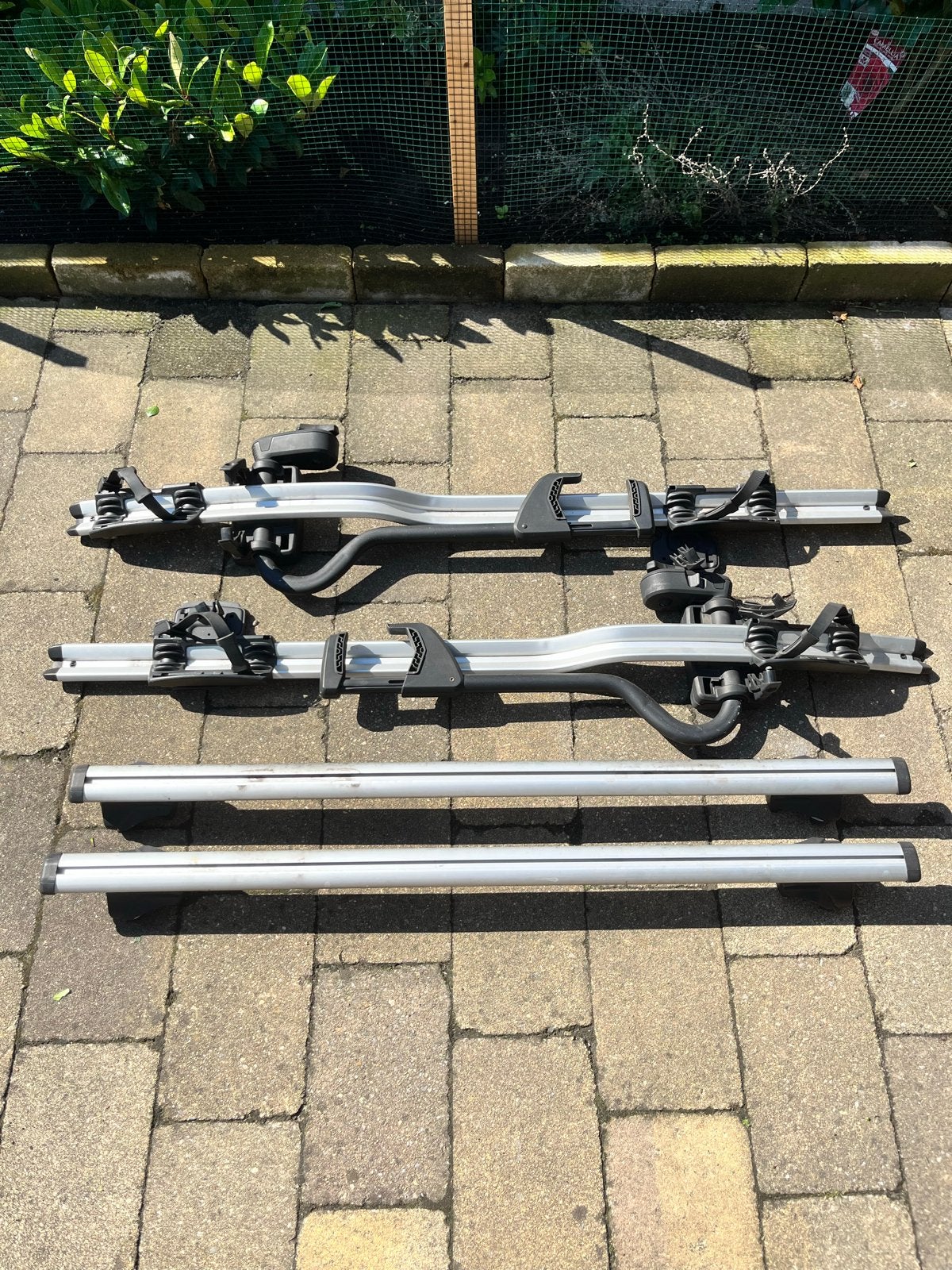 Thule fietsendrager en dakdragerset, Auto diversen, Dakdragers, Gebruikt, Ophalen