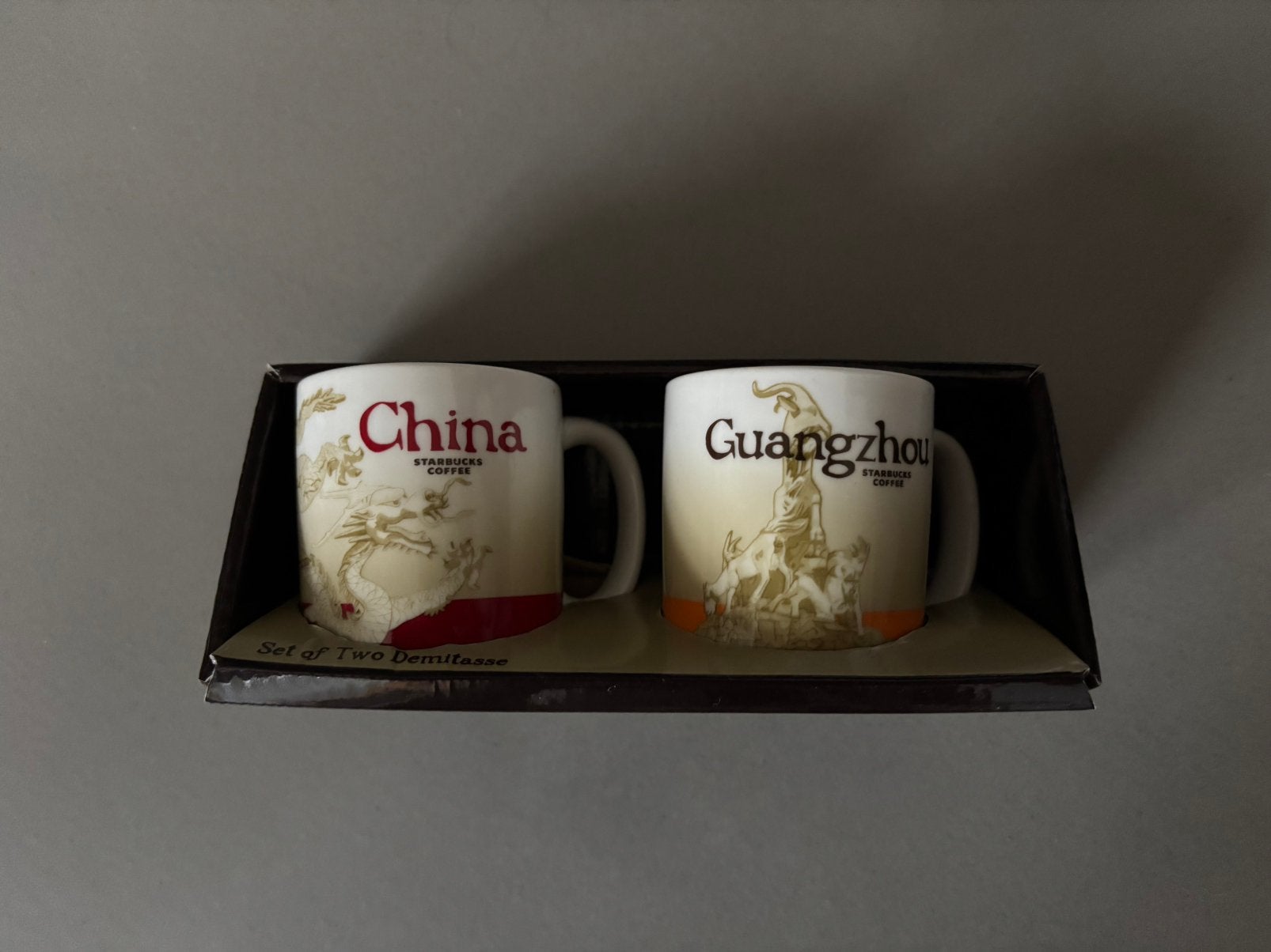 Starbucks espresso China en Guangzhou demitasse set, Ophalen of Verzenden, Zo goed als nieuw