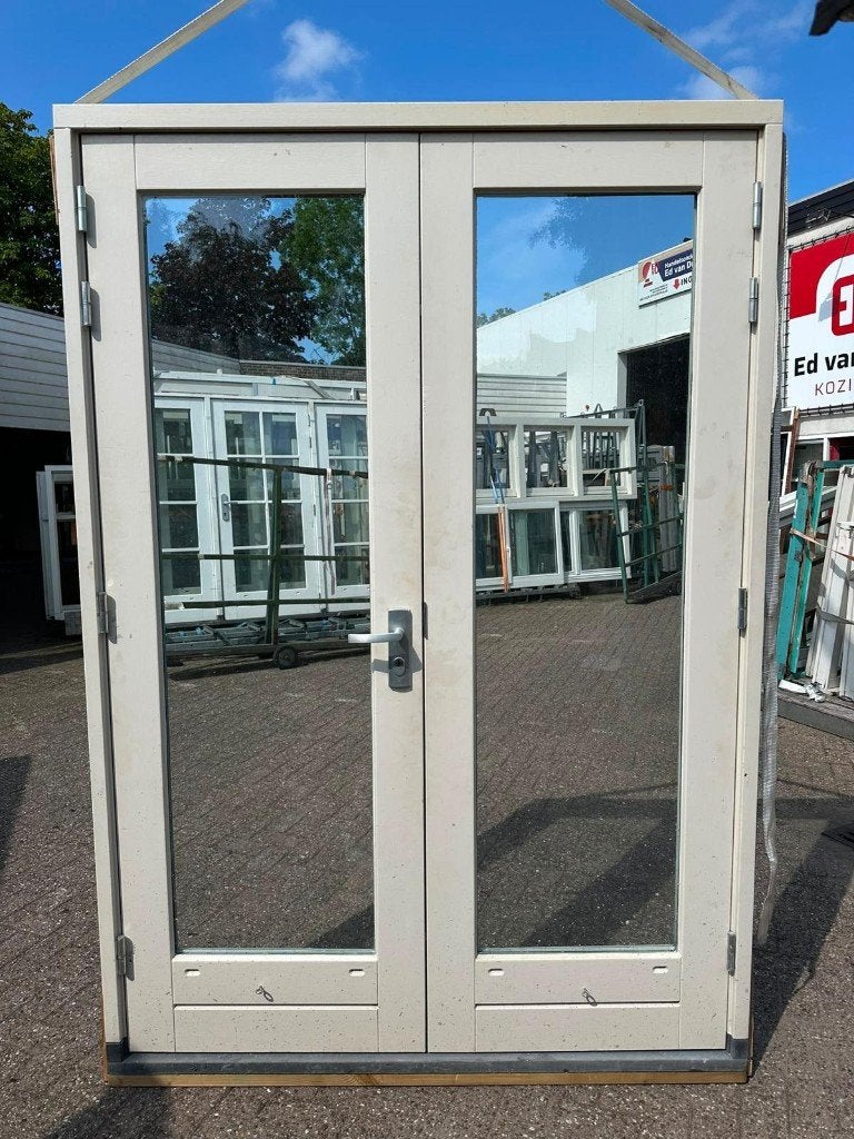 Kozijn met dubbele deuren, Ophalen, Gebruikt, Deurkozijn, 150 tot 225 cm