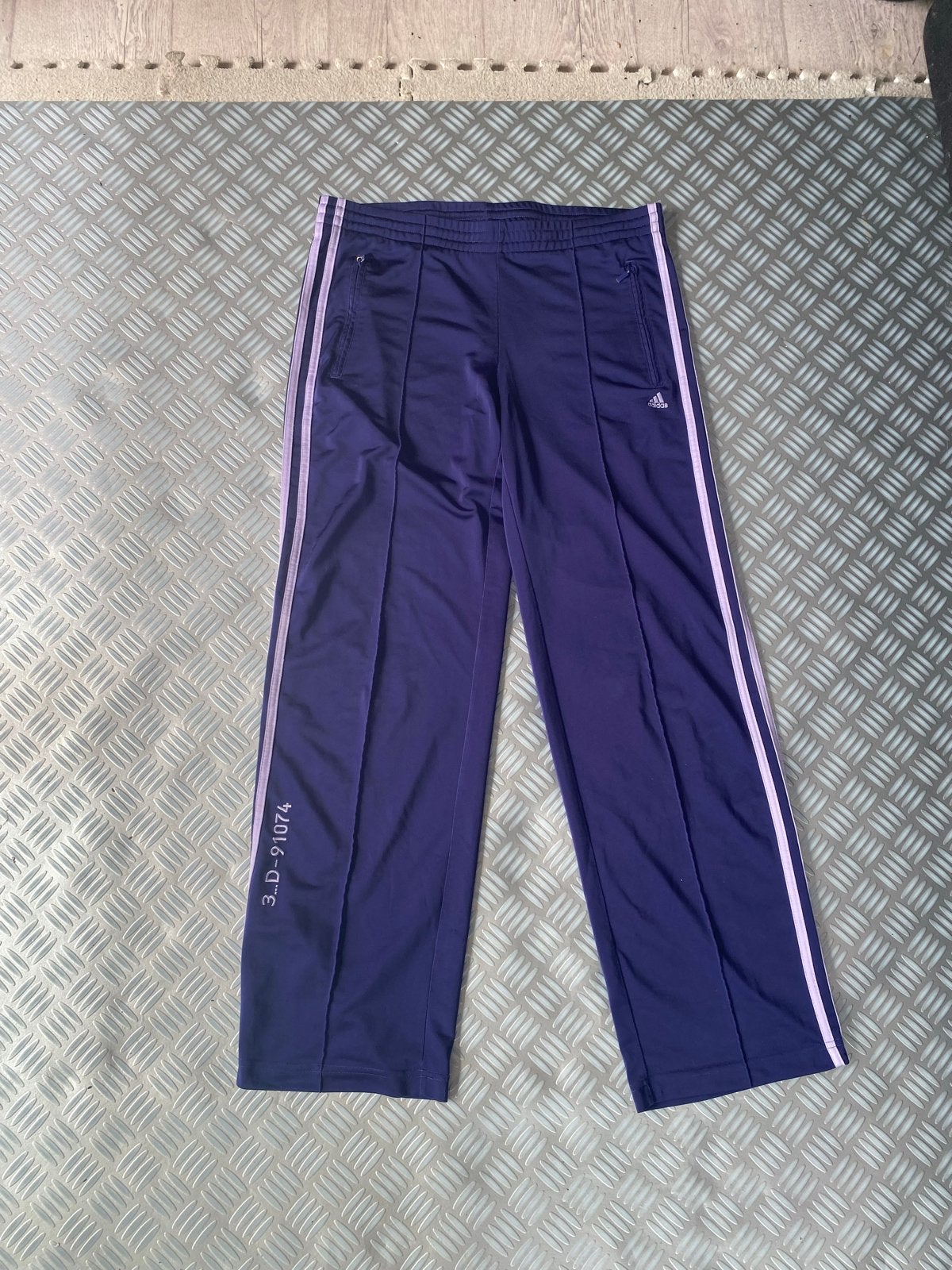 Vintage Adidas trainingsbroek - Paars - Maat L, Paars, Maat 42/44 (L), Ophalen of Verzenden, Lang