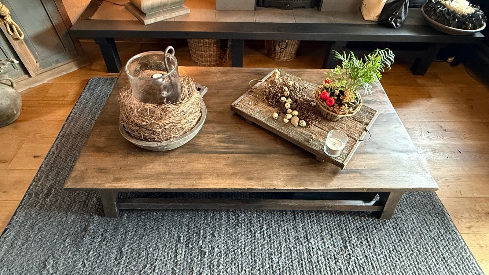 Hoffs salontafel - Robuust en stijlvol, Ophalen, 100 tot 150 cm, 50 tot 100 cm, Zo goed als nieuw
