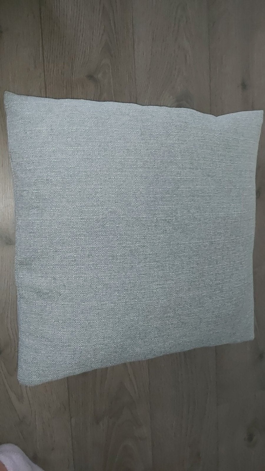 Comfortabel grijs vierkant kussen 55x55cm, Afneembare hoes, Gebruikt, Vierkant, Ophalen of Verzenden