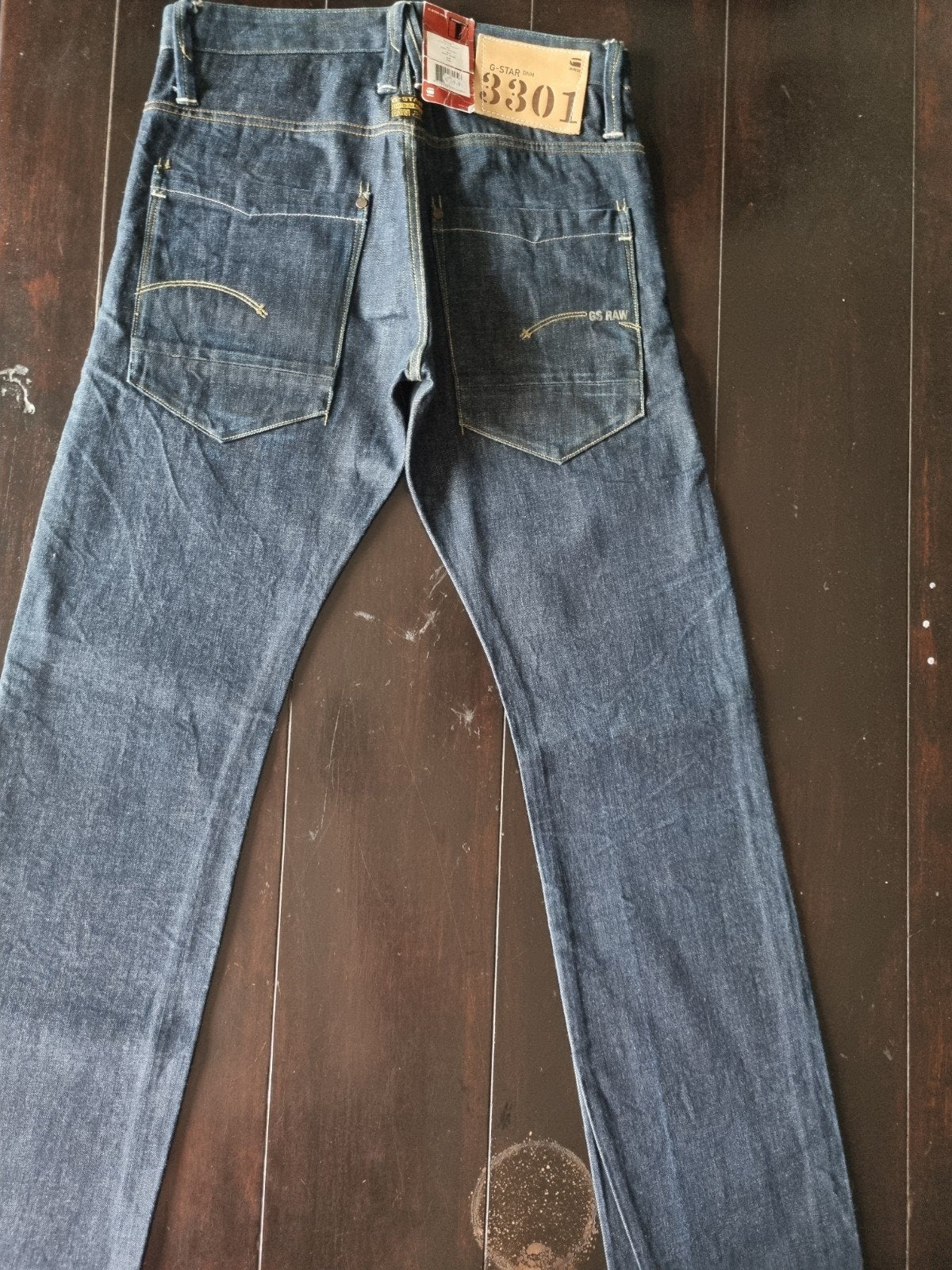 NIEUWE G STAR RAW VICTOR STRAIGHT JEANS SIZE 30/34, G-Star Raw, Blauw, Nieuw, W32 (confectie 46) of kleiner