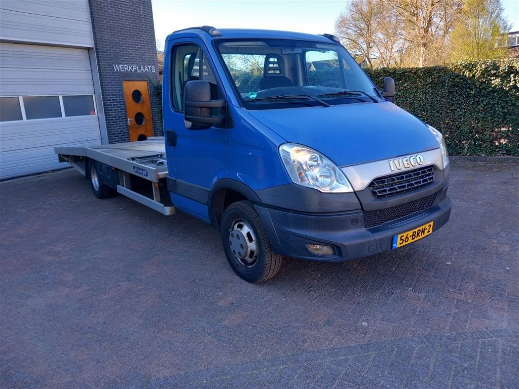 Iveco Daily oprijwagen 50C21 2013 luchtvering, Zwart, Iveco, Blauw, Bedrijf