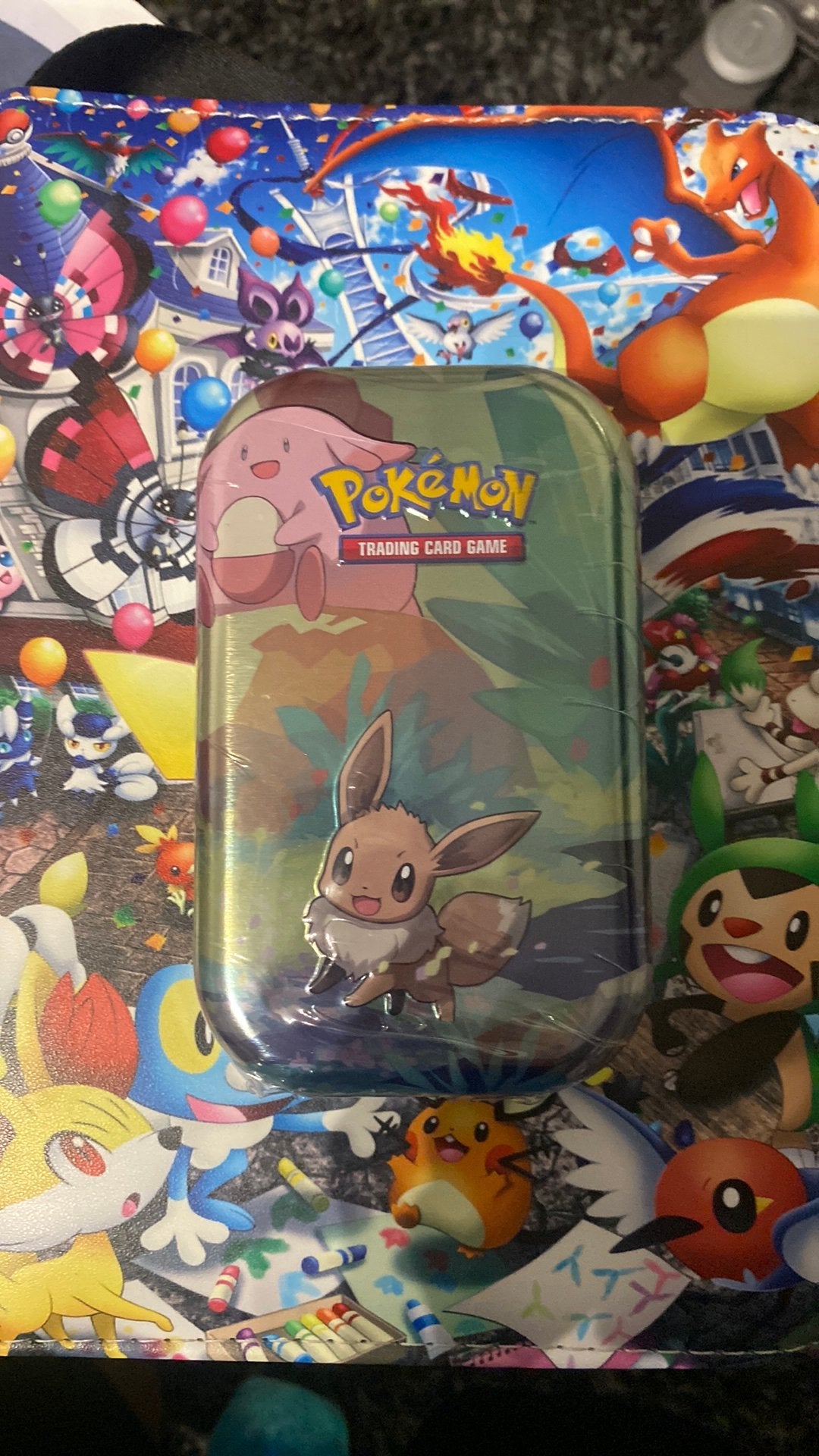 Pokémon TCG Kanto Friends Mini Tin Eevee Factory Sealed NEW!, Ophalen of Verzenden, Nieuw, Booster, Foil