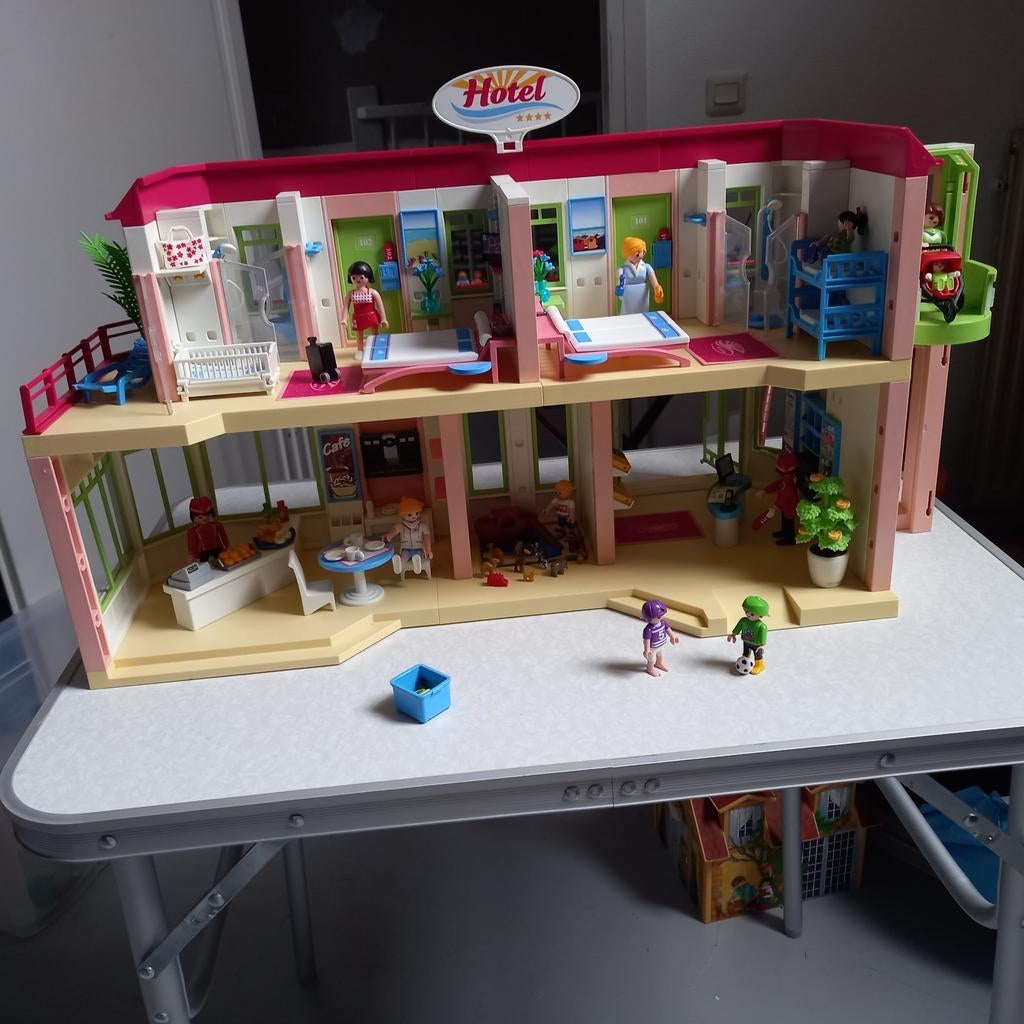 Moet weg!! Playmobil Hotel - uniek exemplaar, Kinderen en Baby's, Speelgoed | Playmobil, Gebruikt, Ophalen