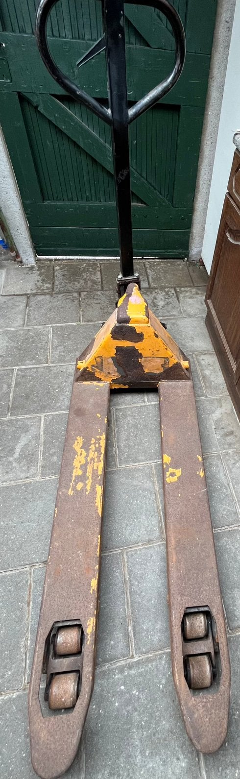 Pallet pomp wagen, Ophalen, Zo goed als nieuw