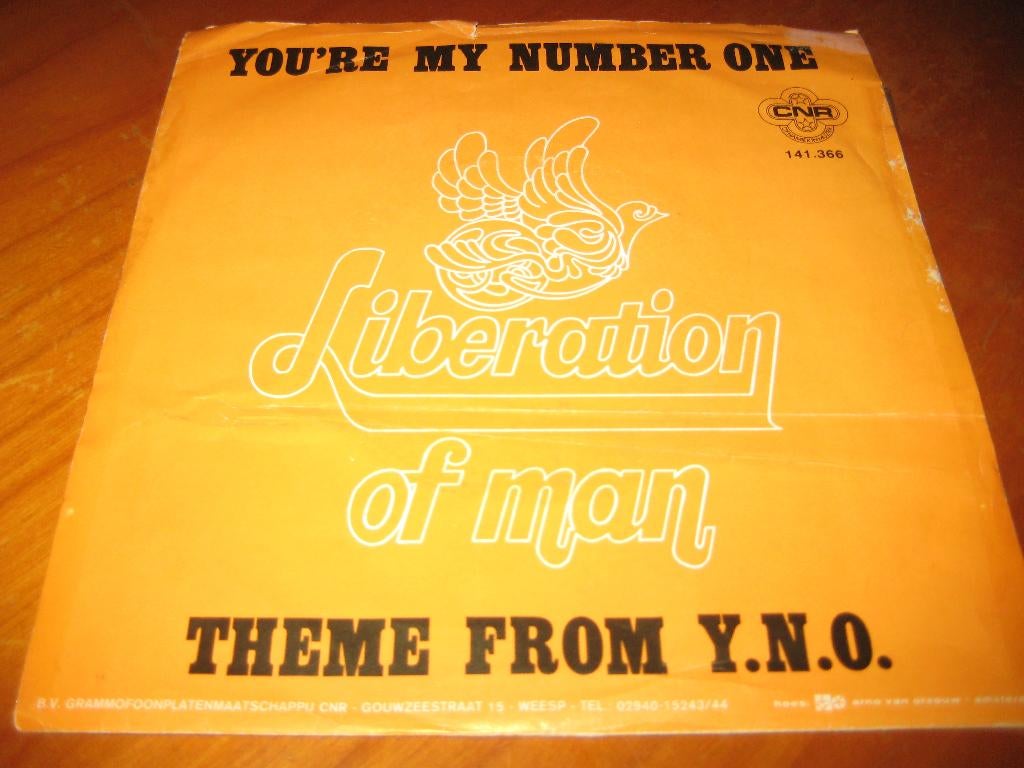 Liberation of Man: You`re my number one, Ophalen of Verzenden, Zo goed als nieuw, Pop, Single