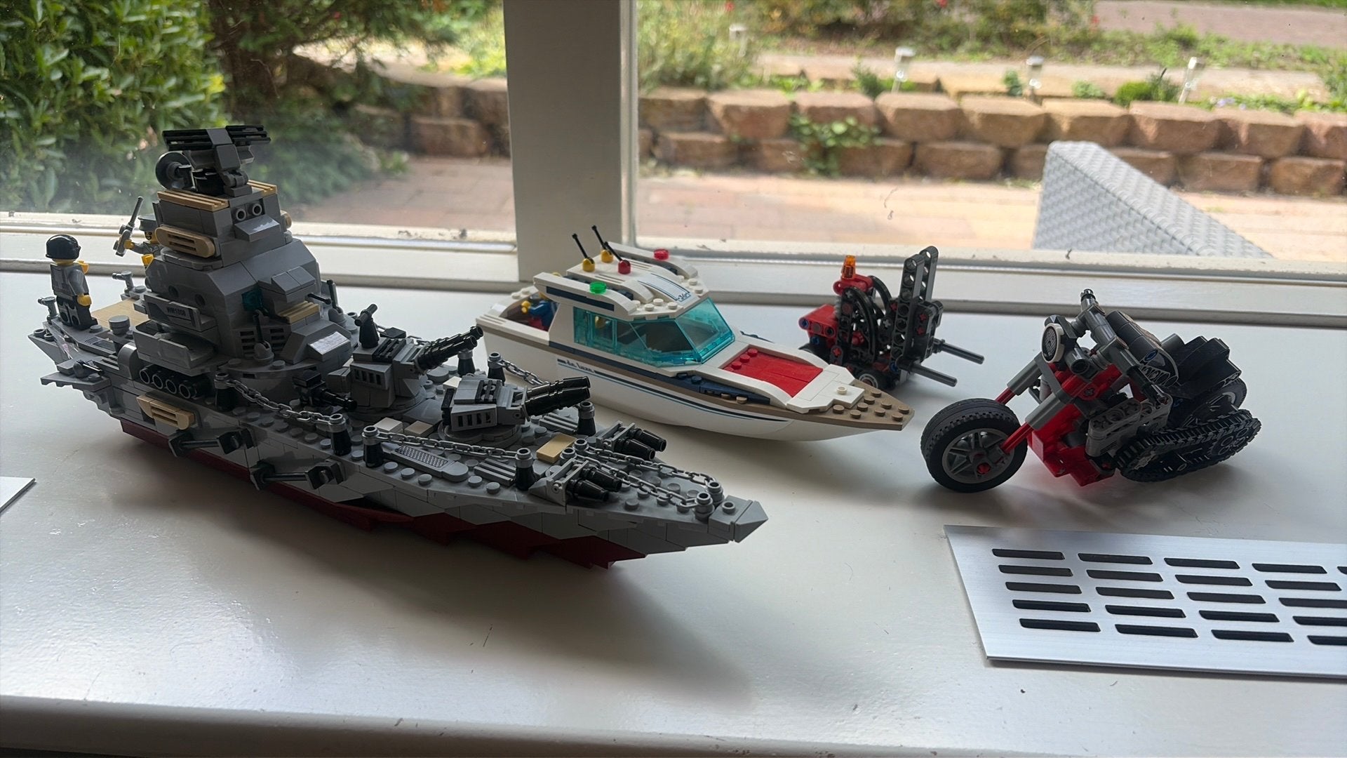 Lego schip en motor, Ophalen of Verzenden, Zo goed als nieuw