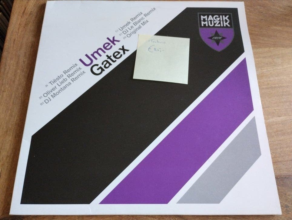 Umek Gatex - Tiësto Remix / Oliver Lieb Remix 12" Vinyl, Import, Gebruikt, Ophalen of Verzenden, Techno