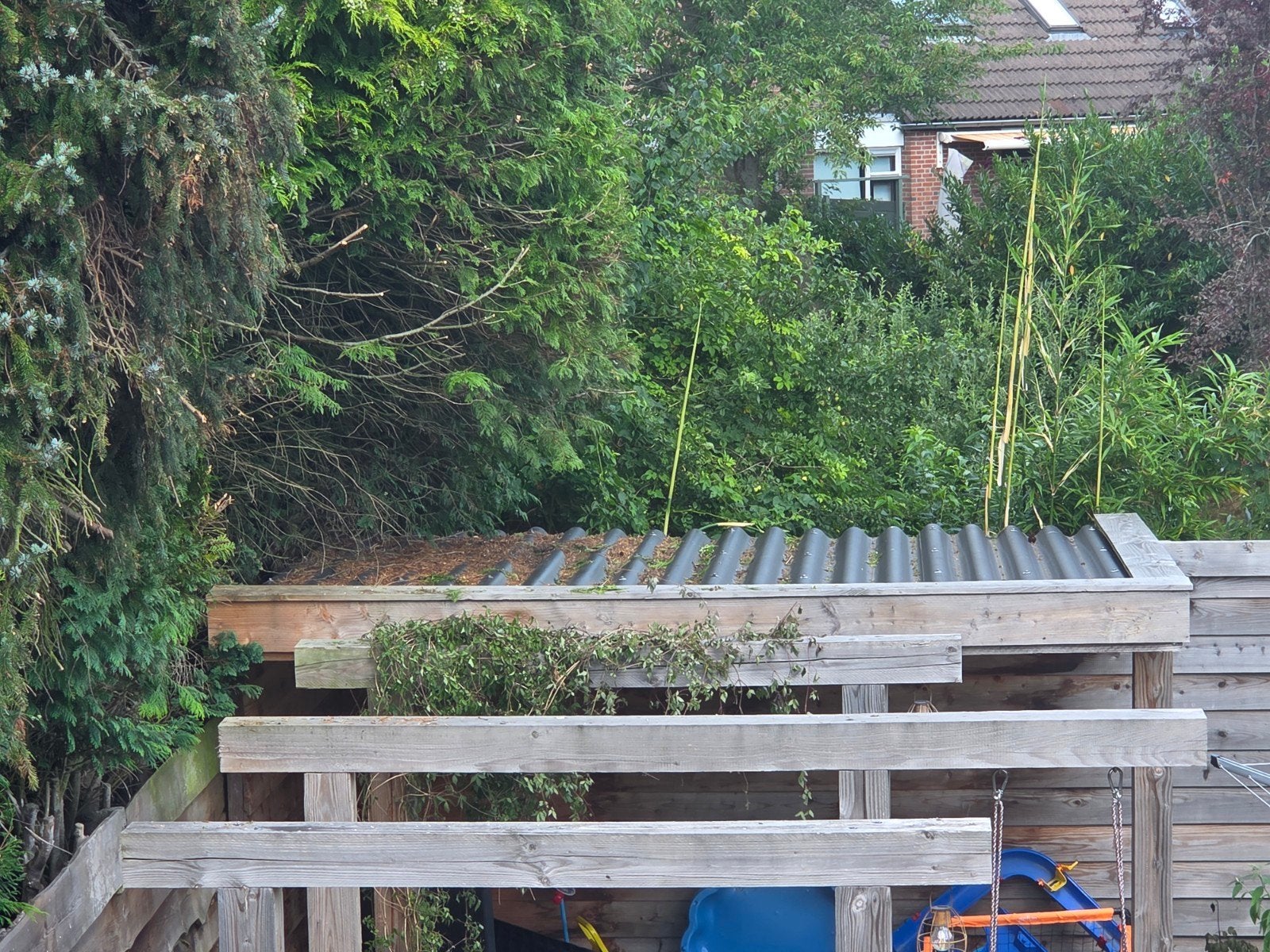 Golfplaten voor afdak of schuur, Ophalen, Overige materialen, Gebruikt, Zwart