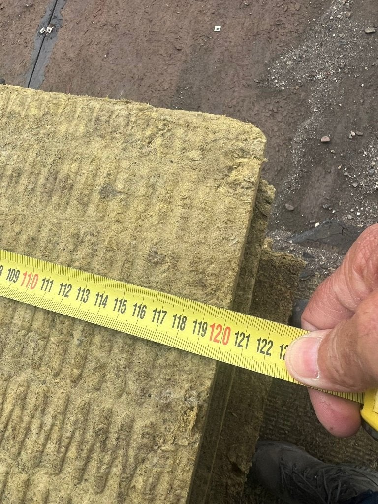 Harde persing gebruikte steenwolplaten 1,2mx1m en D=10cm, Doe-het-zelf en Verbouw, Ophalen, Gebruikt, Vloerisolatie, Steenwol