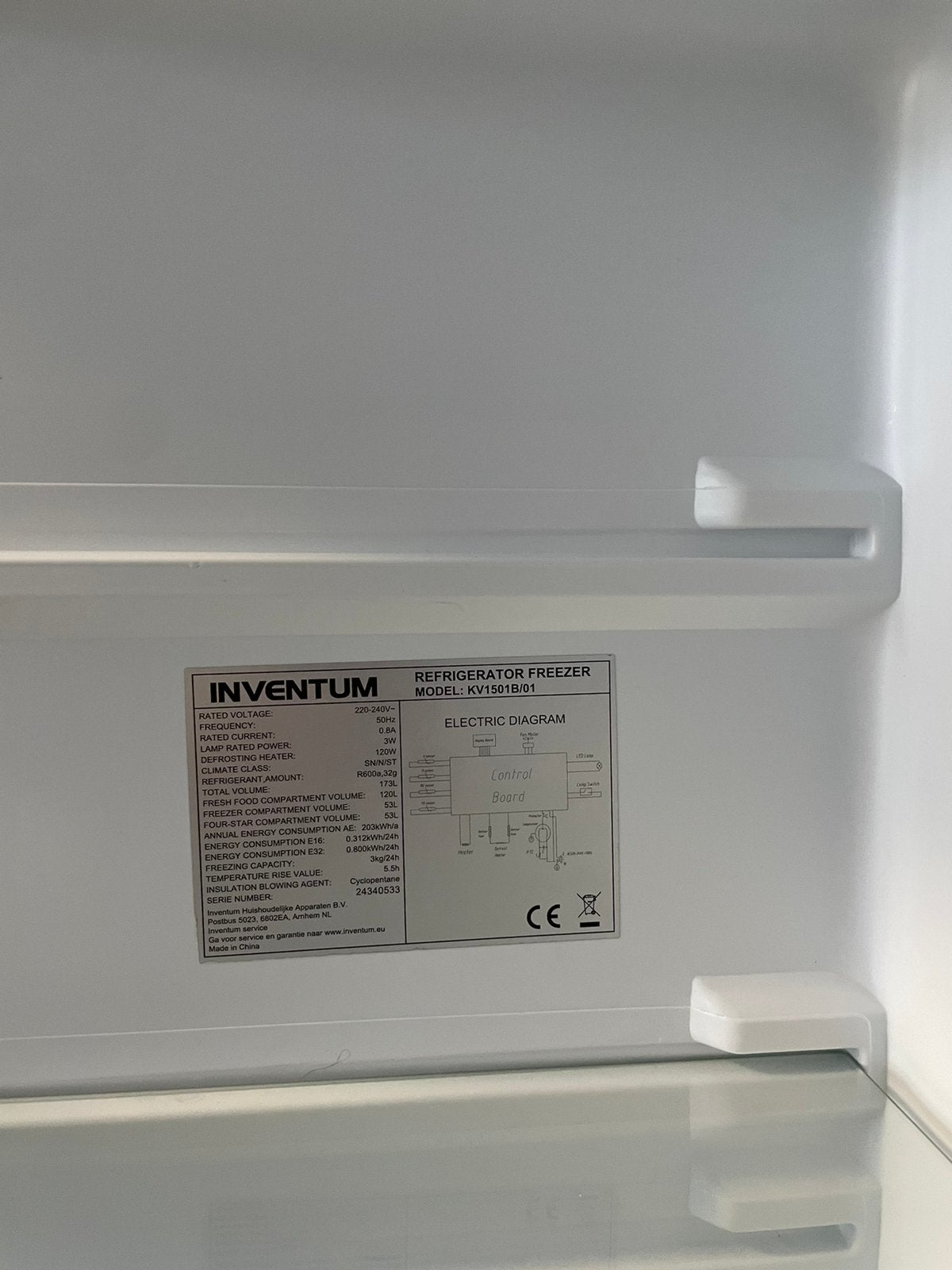 Koelkast, Ophalen, Zo goed als nieuw, Minder dan 60 cm