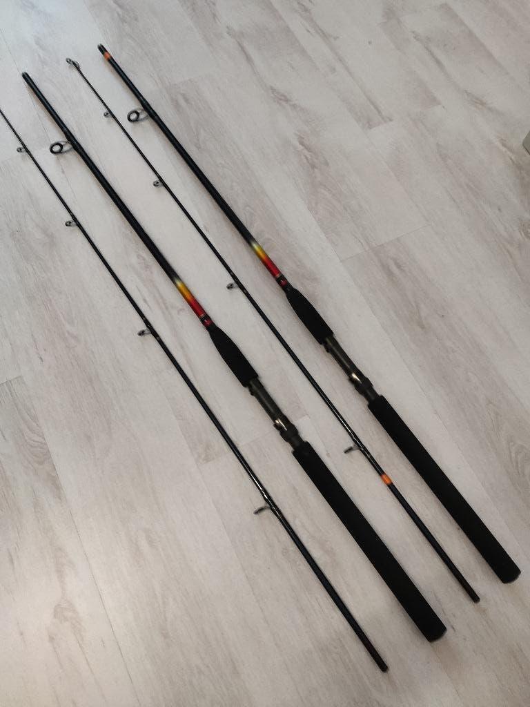 2 Dam palinghengels. Mooie staat. Ideale allround /vakantie., Ophalen of Verzenden, Gebruikt, Werphengel