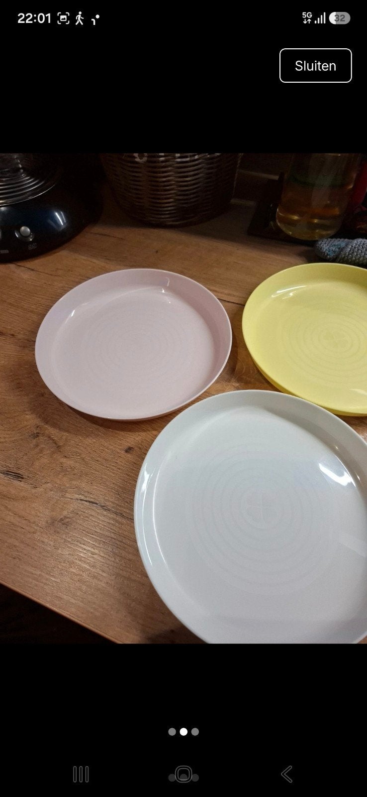 IKEA kinderbordjes - set van 3, Kunststof, Gebruikt, IKEA, Ophalen of Verzenden