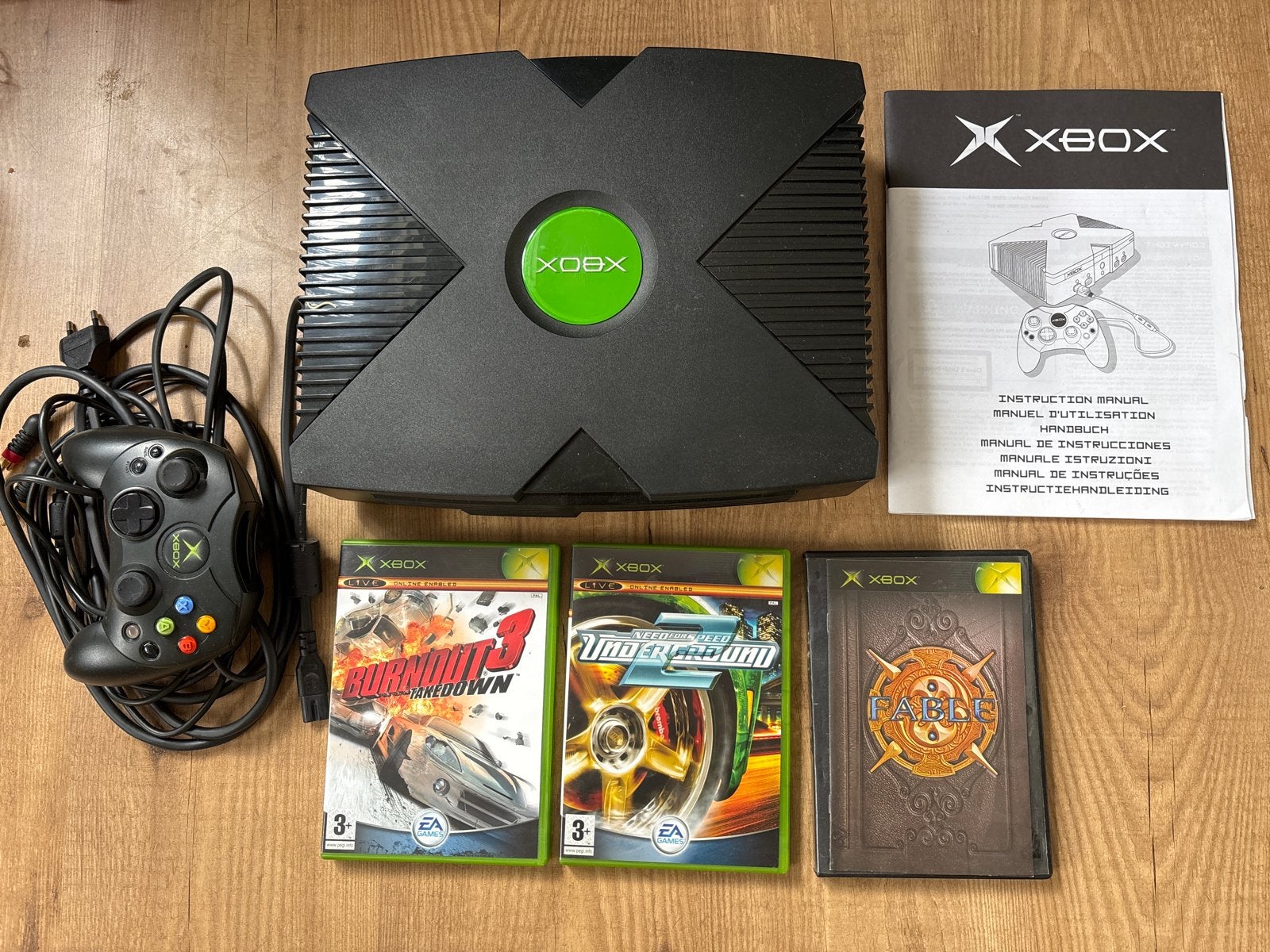 Originele Xbox met controller en 3 games - Weinig gebruikt, Spelcomputers en Games, Spelcomputers | Xbox Original, Ophalen of Verzenden