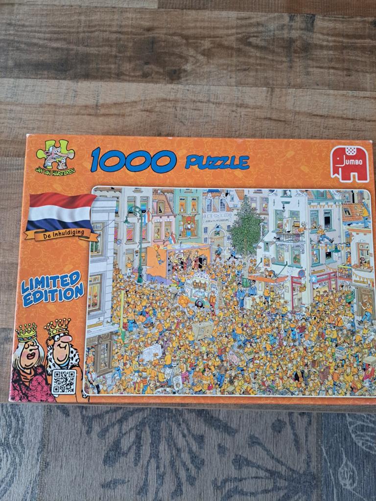 Jan van Haasteren de inhuldiging, Ophalen, 500 t/m 1500 stukjes, Zo goed als nieuw
