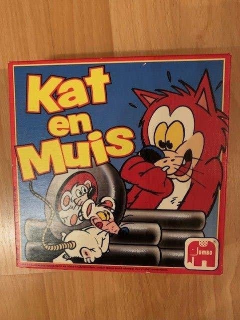 KAT & MUIS spel - z.g.a.n.  Vanaf 7 jaar., Een of twee spelers, Ophalen of Verzenden, Zo goed als nieuw, Jumbo