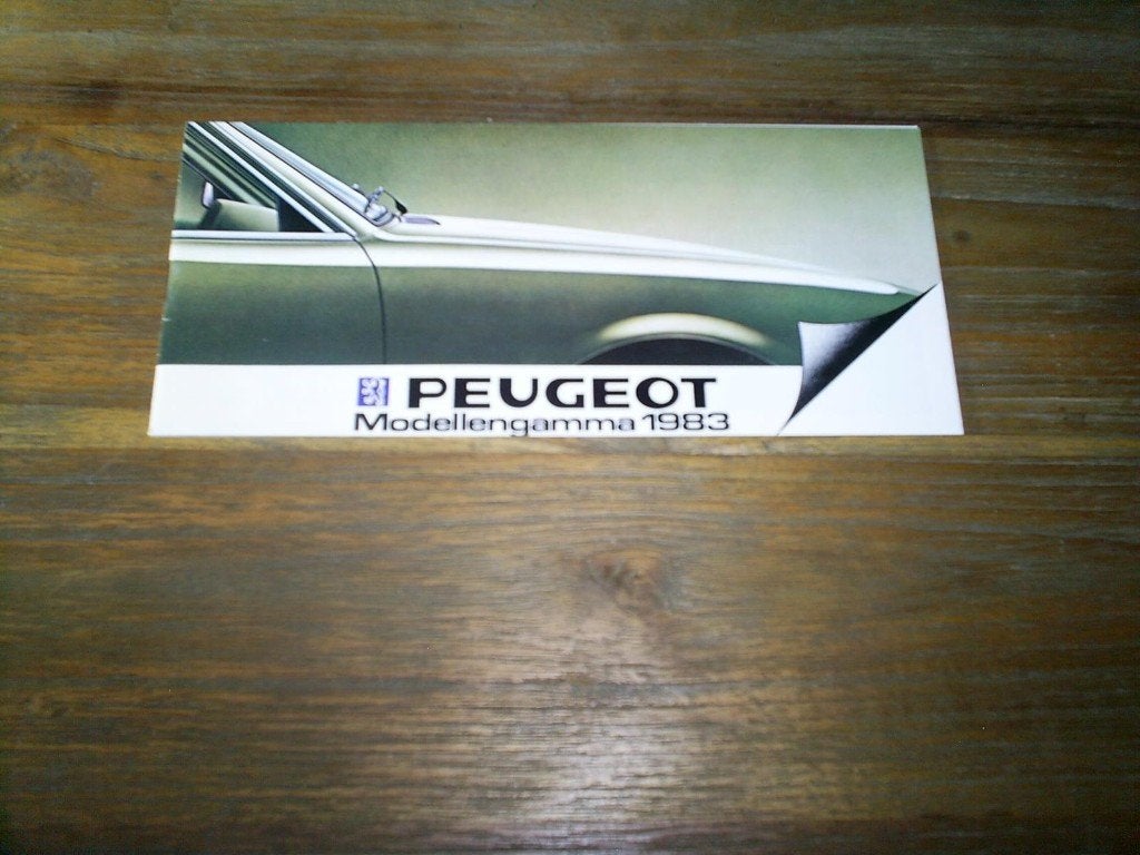 Peugeot Modellengamma o.a. Coupe Cabriolet / 604 / 505, Verzenden, Zo goed als nieuw, Peugeot