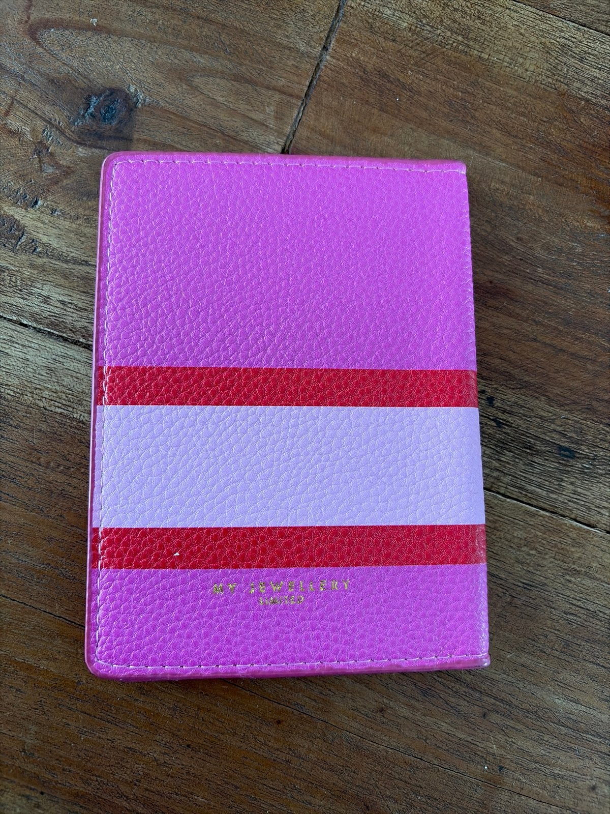 Roze paspoorthoesje met strepen my jewellery, Ophalen of Verzenden, Nieuw, Roze, Overige merken