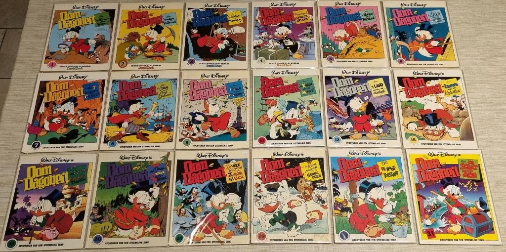OOM DAGOBERT - nr 1-75 - losse verkoop (of in 1 koop), Walt Disney, Ophalen of Verzenden, Zo goed als nieuw, Meerdere stripboeken