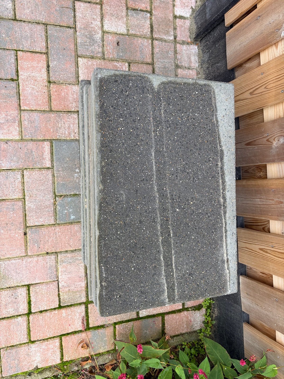 9 terrastegels 60x40x4 cm, Ophalen, Gebruikt, Minder dan 5 m², Beton