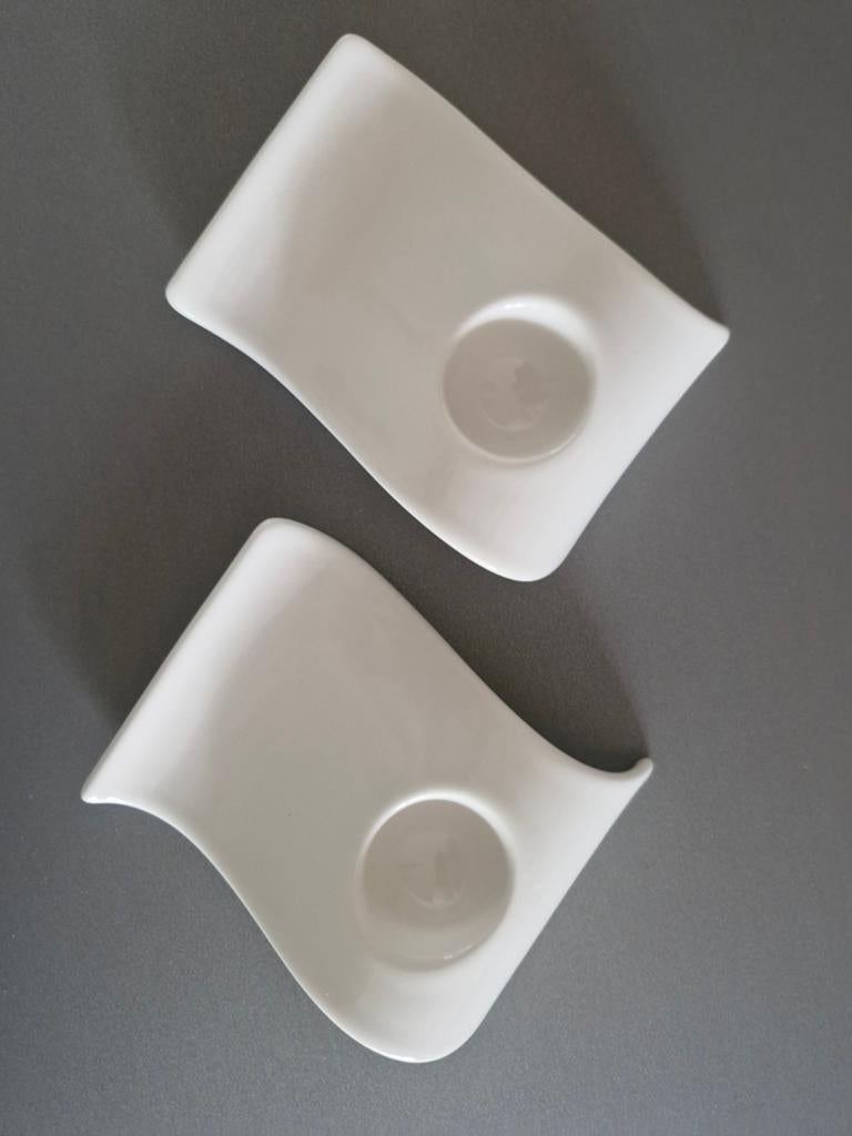 Villeroy & Boch NewWave eierdopjes - set van 2 stuks, Huis en Inrichting, Keuken | Servies, Overige typen, Ophalen of Verzenden