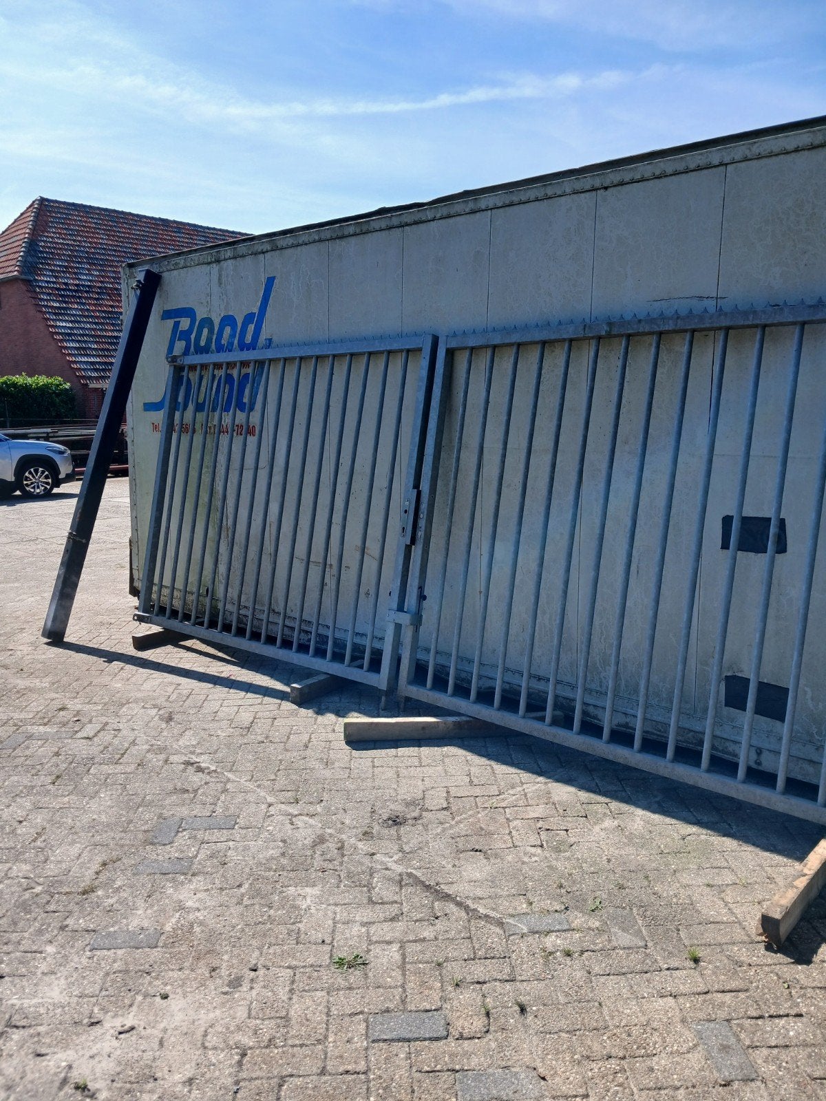 hekwerkt toegangspoort, Tuin en Terras, Ophalen, 150 tot 200 cm, IJzer, 200 cm of meer