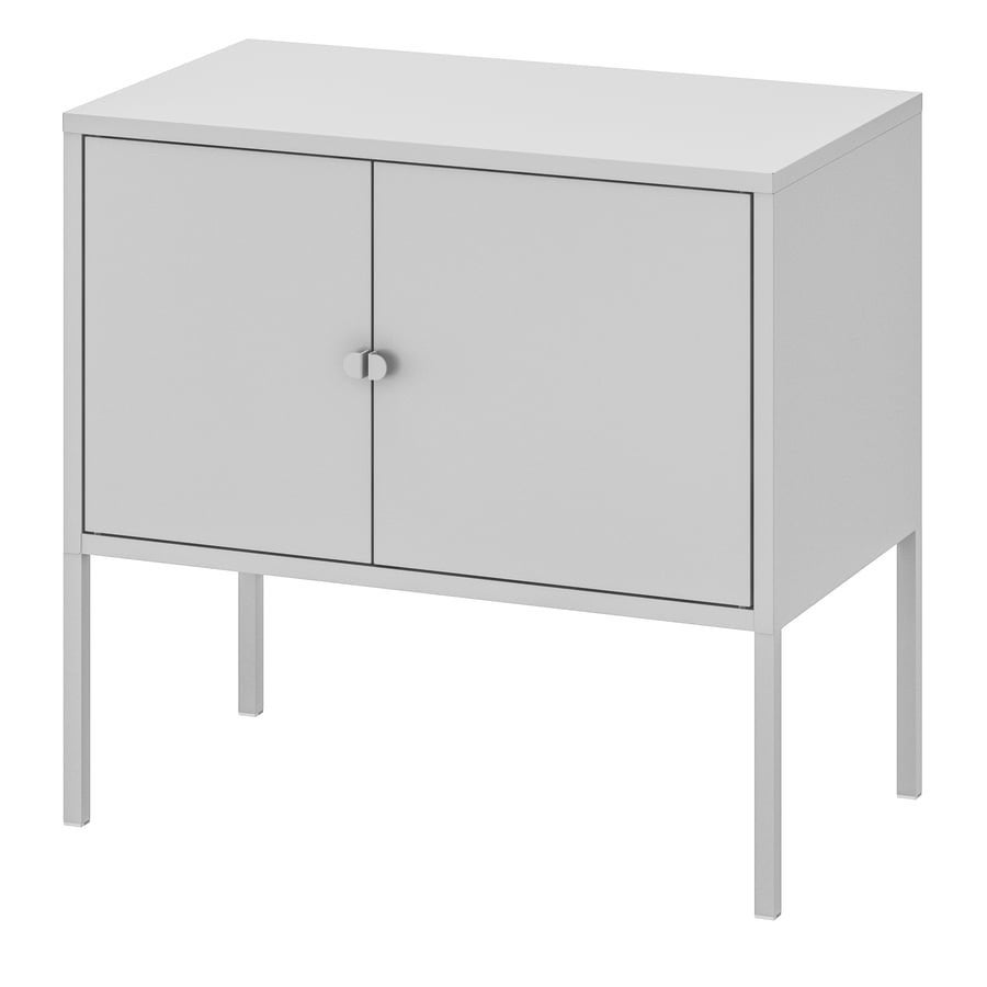 2x IKEA Lixhult kastje - Grijs, Huis en Inrichting, Ophalen, Gebruikt