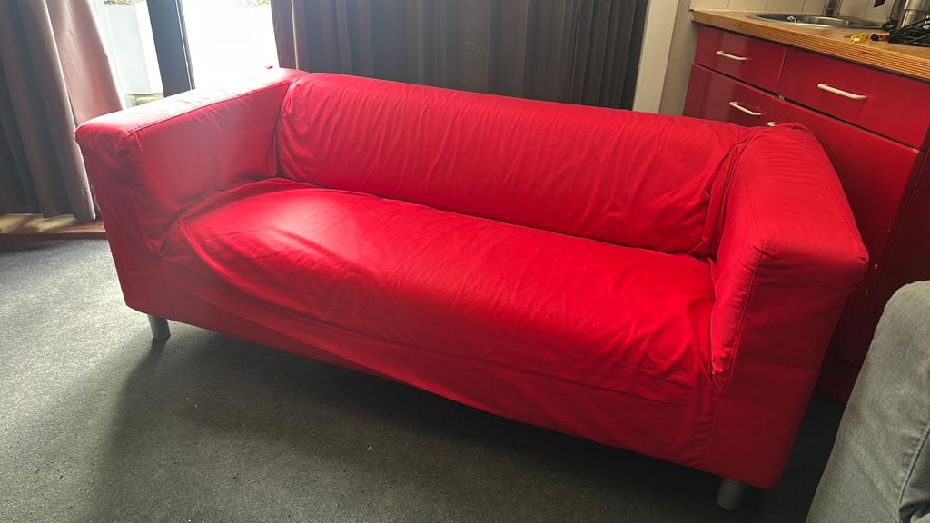 Klippan ikea bank met hoes, Ophalen, Gebruikt, 150 tot 200 cm, Tweepersoons