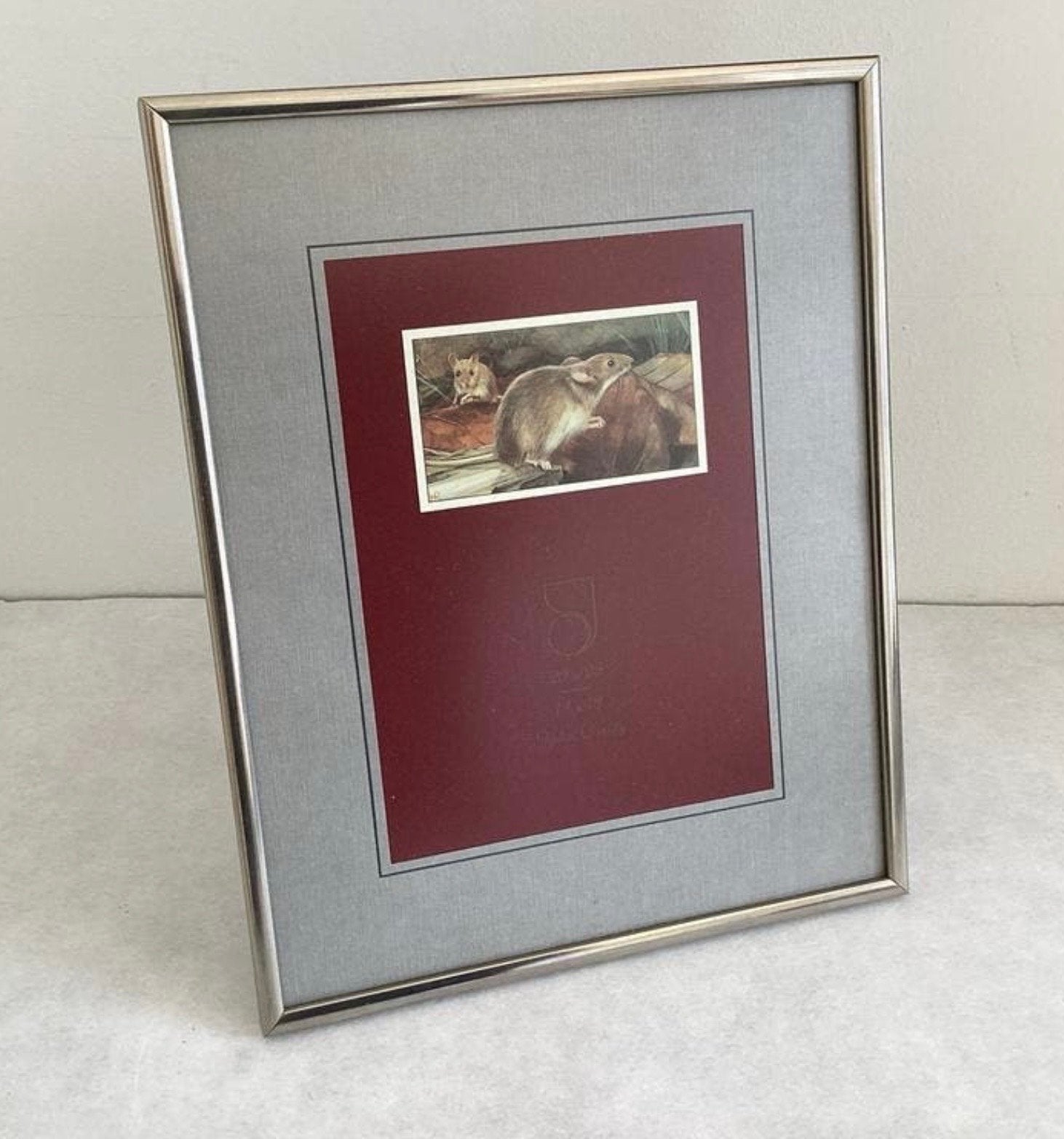 Vintage zilverkleurige Jyden fotolijst 20x25 cm passepartout, Ophalen of Verzenden, Fotolijst, Metaal, Zilver