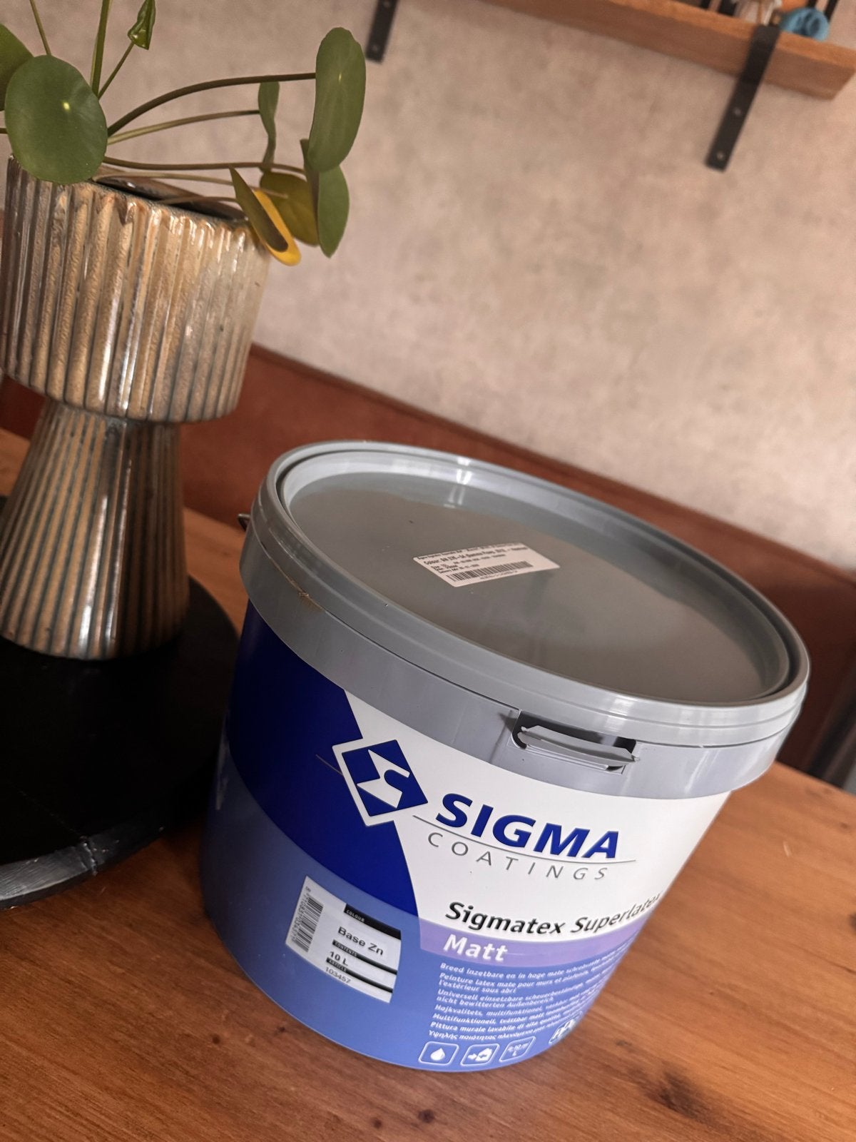 Sigma Sigmatex Superlatex Matt Muurverf 10L Hazelnoot, Bruin, Nieuw, Ophalen of Verzenden, Verf