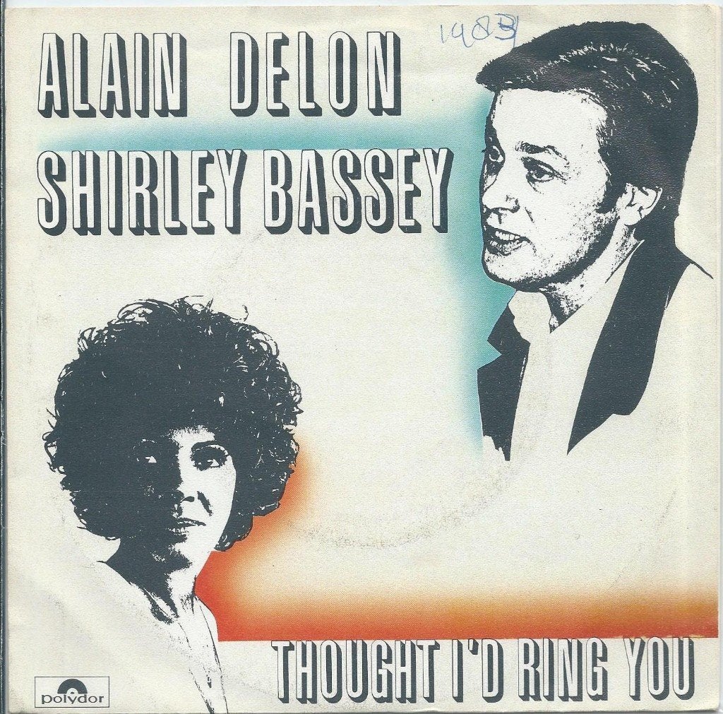 Vinyl Single Alain Delon Shirley Bassey, Cd's en Dvd's, Ophalen of Verzenden, Gebruikt, Pop