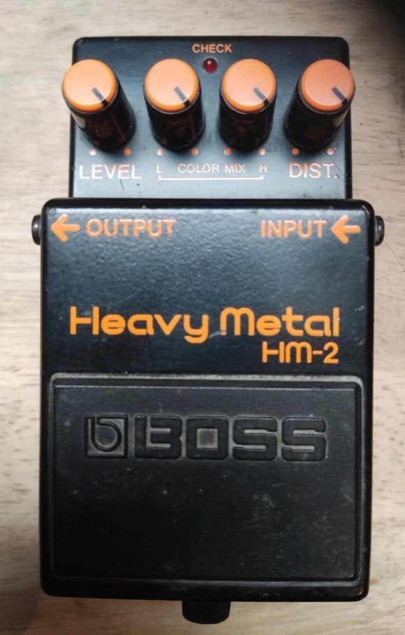 Boss HM-2 Heavy Metal pedaal - Vintage Distortion, Gebruikt, Roland Corporation, Hamamatsu, Japan, Distortion, Overdrive of Fuzz