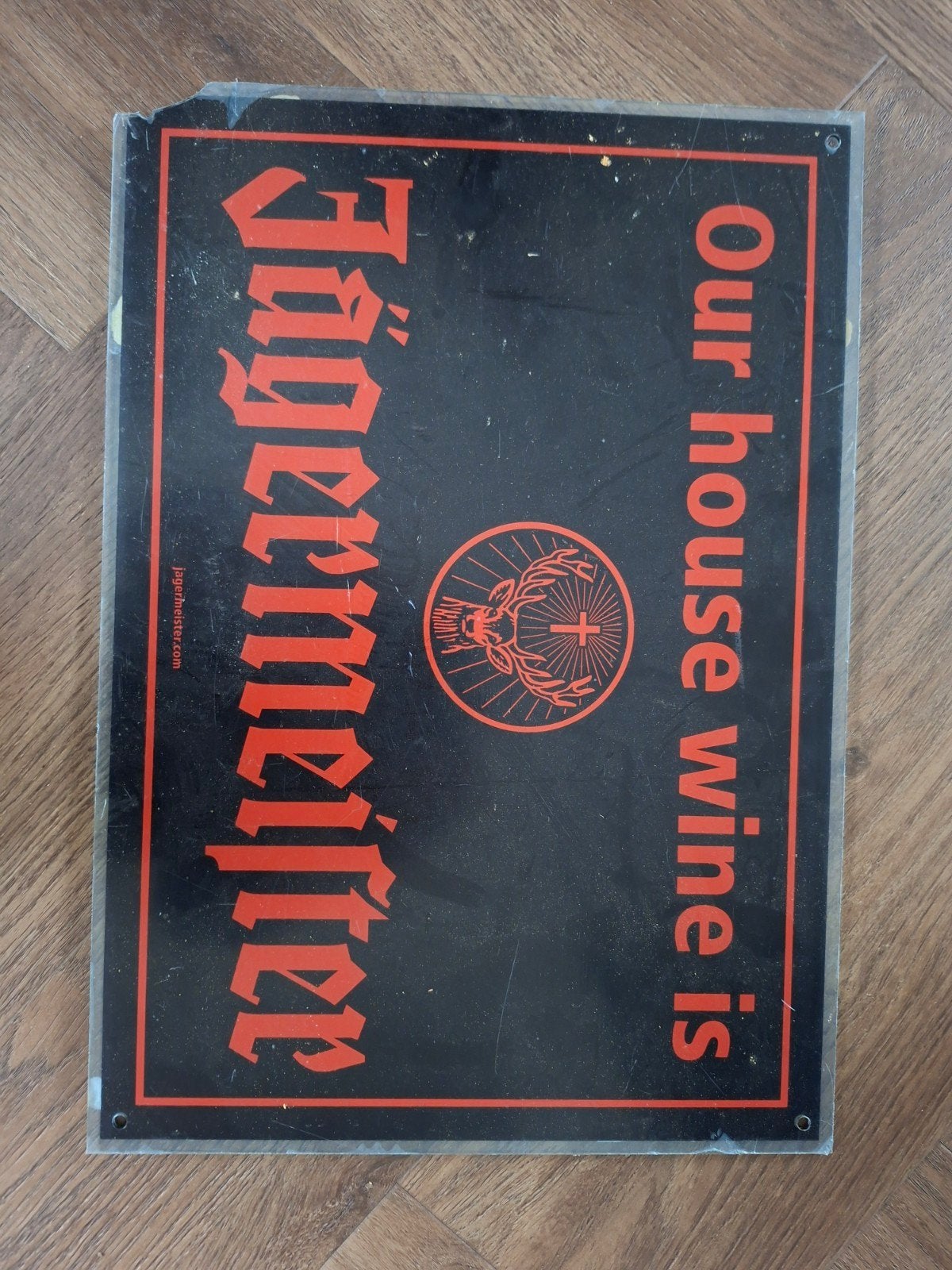 jagermeister bord plexiglas, Huis en Inrichting, Ophalen, Gebruikt