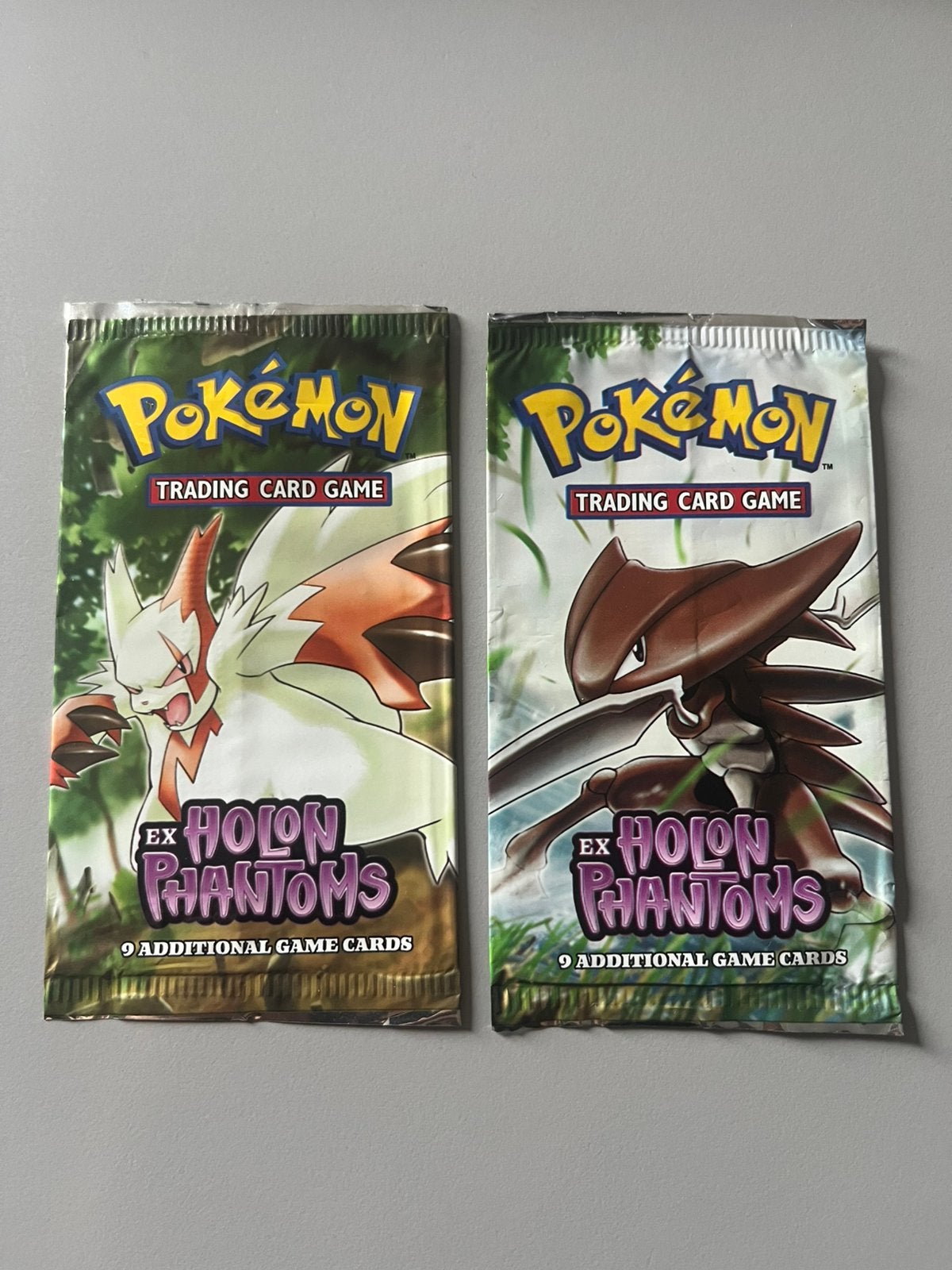 Pokemon booster empty ex holon phantoms 2 x, Hobby en Vrije tijd, Ophalen of Verzenden, Gebruikt, Booster