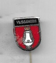 EMAILE VLISSINGEN WAPEN LOGO SPELD NR 2, Ophalen of Verzenden, Gebruikt, Stad of Land, Speldje of Pin