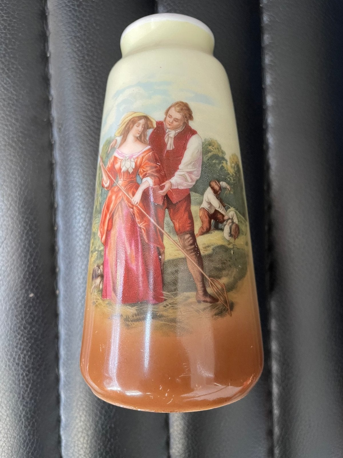 Jugendstill vaasje keramiek vintage Duits, Antiek en Kunst, Ophalen of Verzenden