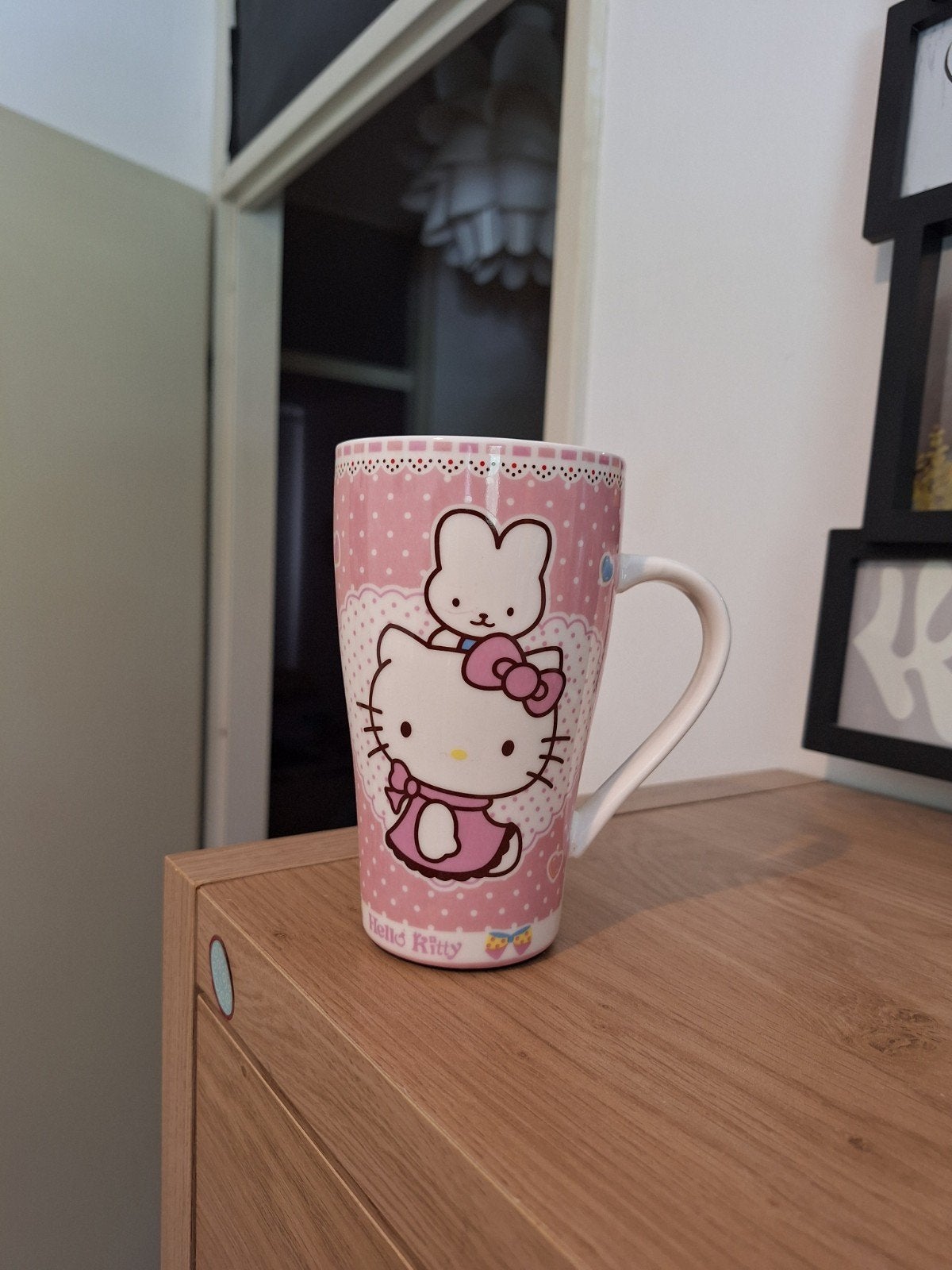 Grote Hello Kitty mok - helemaal nieuw!, Nieuw, Ophalen of Verzenden, Roze, Steen/keramiek