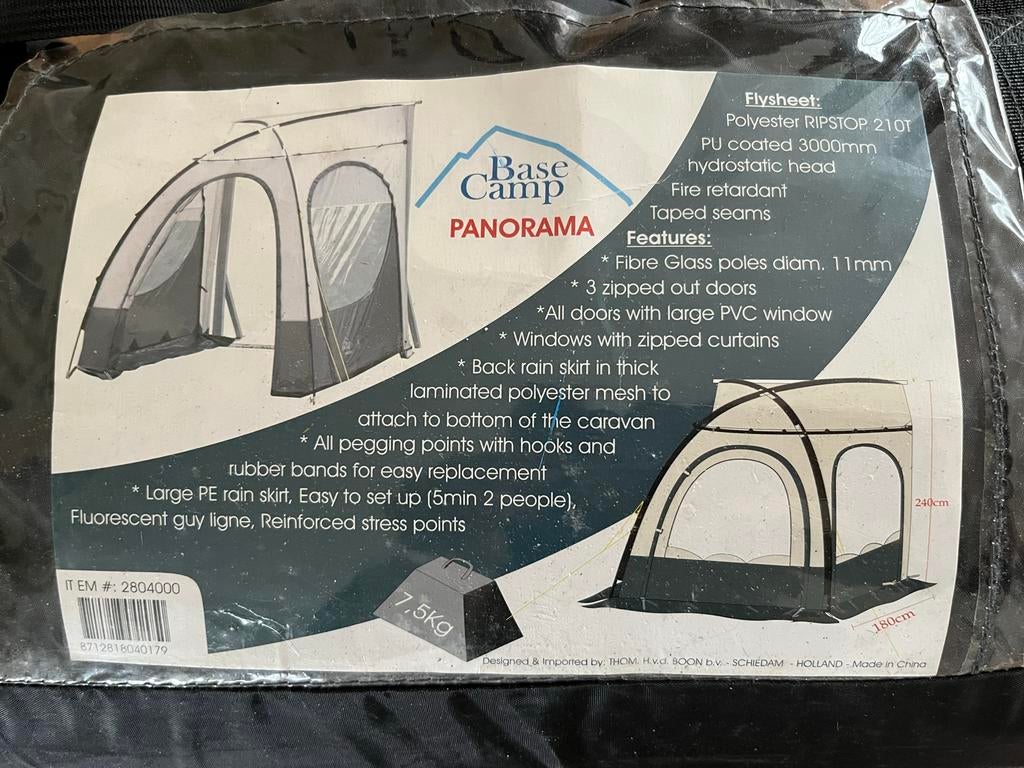 Base Camp Panorama Tent, Ophalen, Gebruikt, Tot en met 3