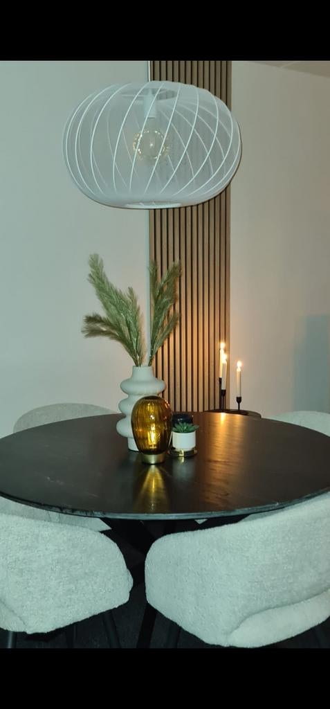 Prachtige marmeren eettafel, Ophalen, Rond, Zo goed als nieuw, 100 tot 150 cm