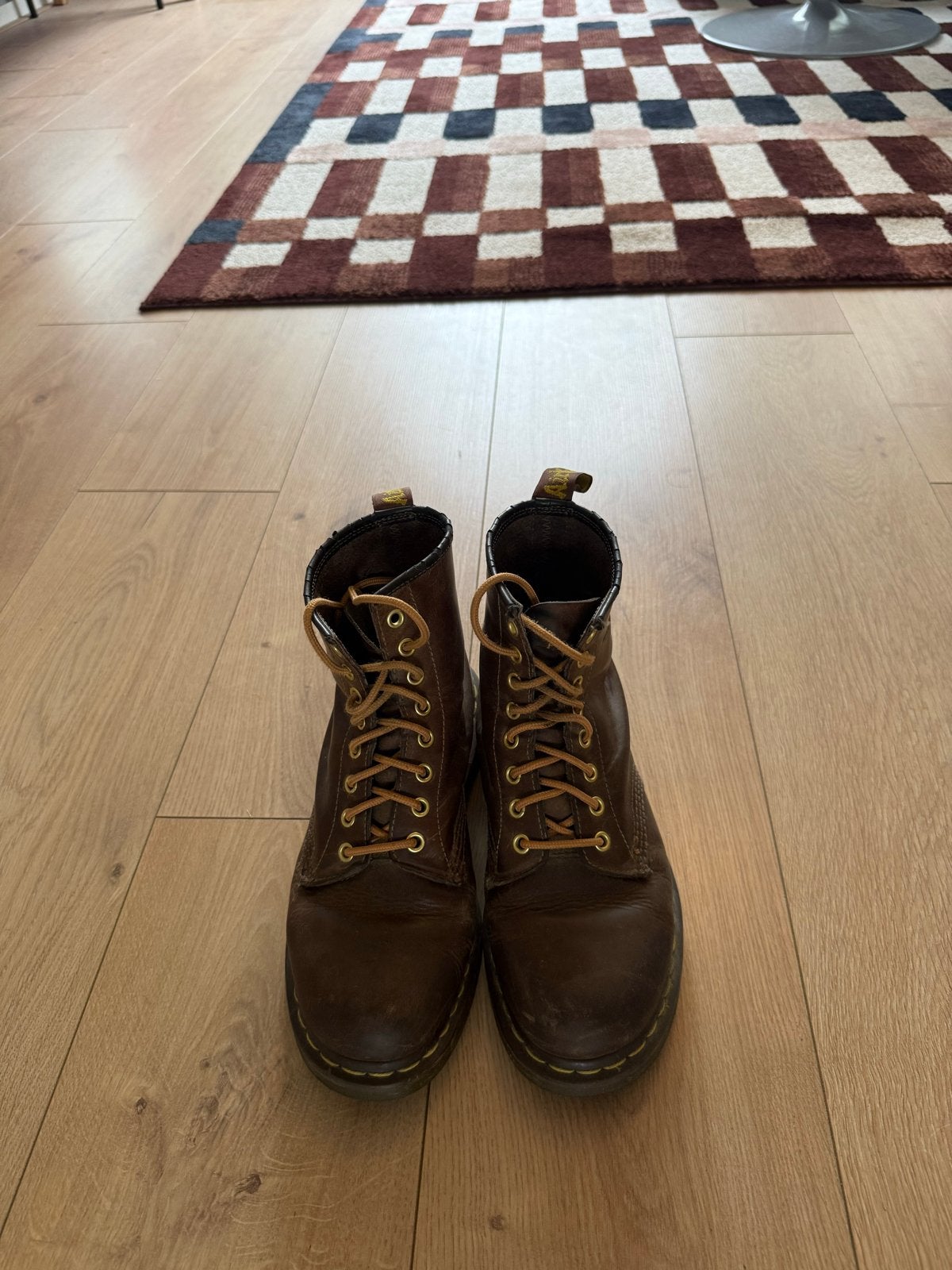 Dr. Martens 1460 Laarzen - Bruin Leer, Ophalen of Verzenden, Gedragen, Bruin, Lage of Enkellaarzen