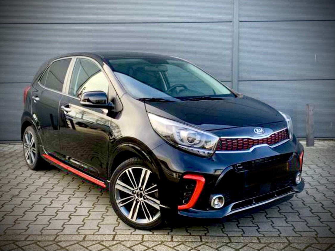 Kia Picanto 1.2 Cvvt 84pk 5-zits 2017 Zwart, Auto's, Kia, Voorwielaandrijving, Zwart, 4 cilinders, Zwart