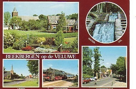 Ansichtkaart 	Beekbergen	5-luik, Verzenden, 1960 tot 1980, Gelopen, Gelderland