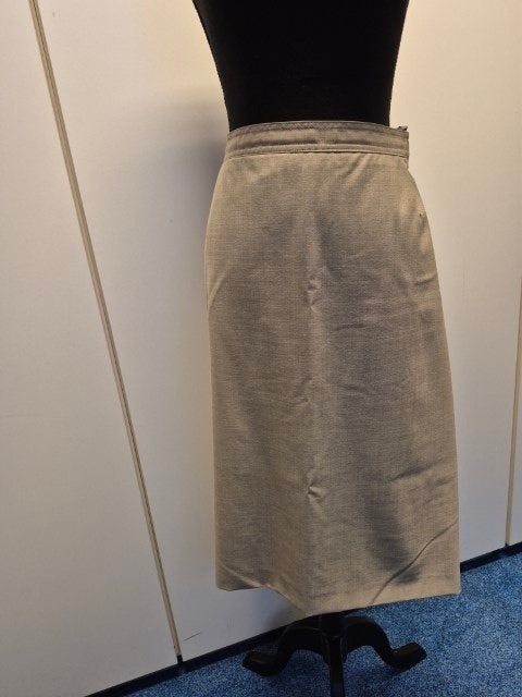 Rok lichtbruin rekbaar Seda maat 46, Bruin, Maat 46/48 (XL) of groter, Ophalen of Verzenden, Zo goed als nieuw