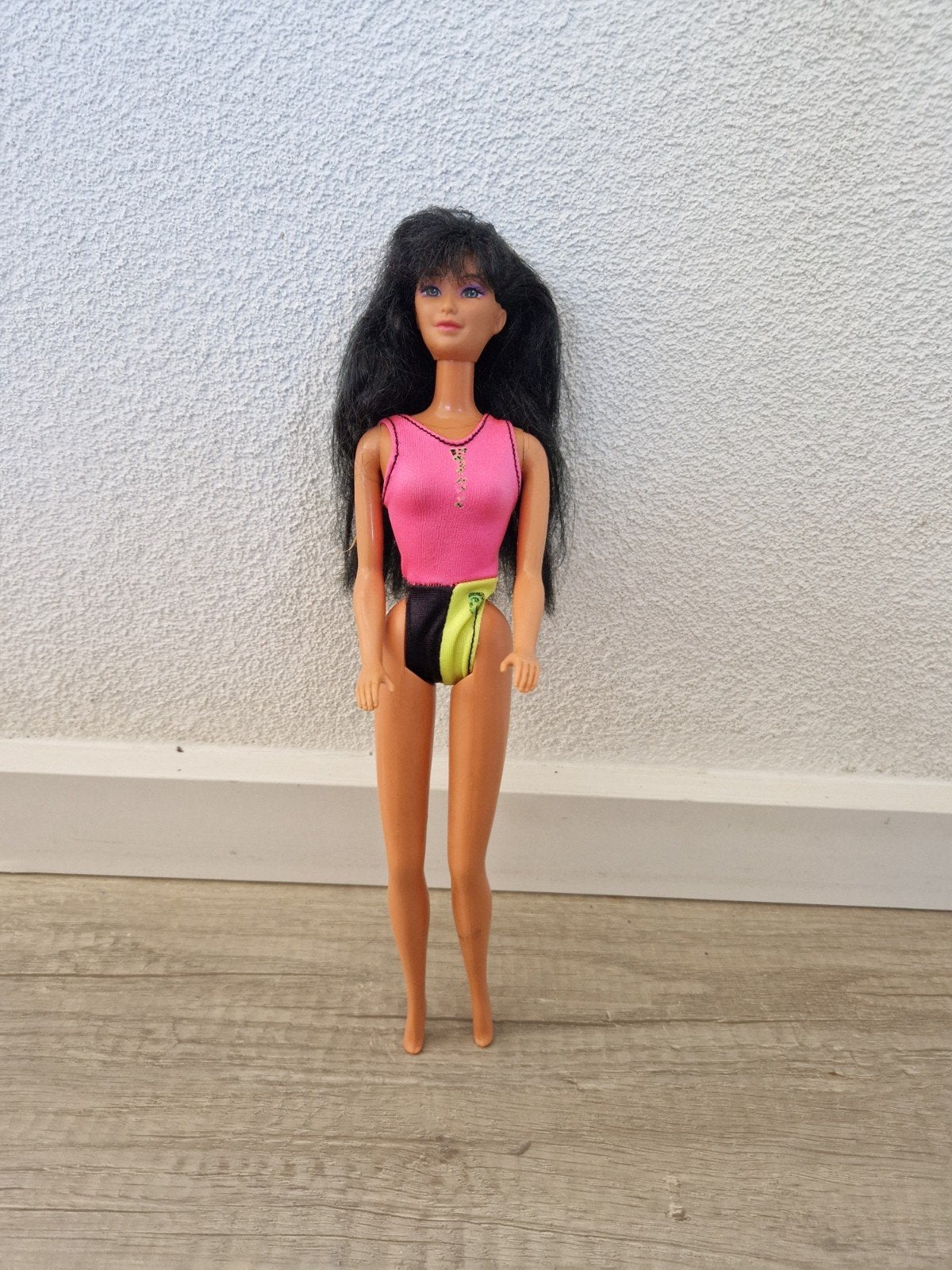 Barbie pop badpak miko beach blast wet n wild 1989, Ophalen of Verzenden, Zo goed als nieuw, Barbie