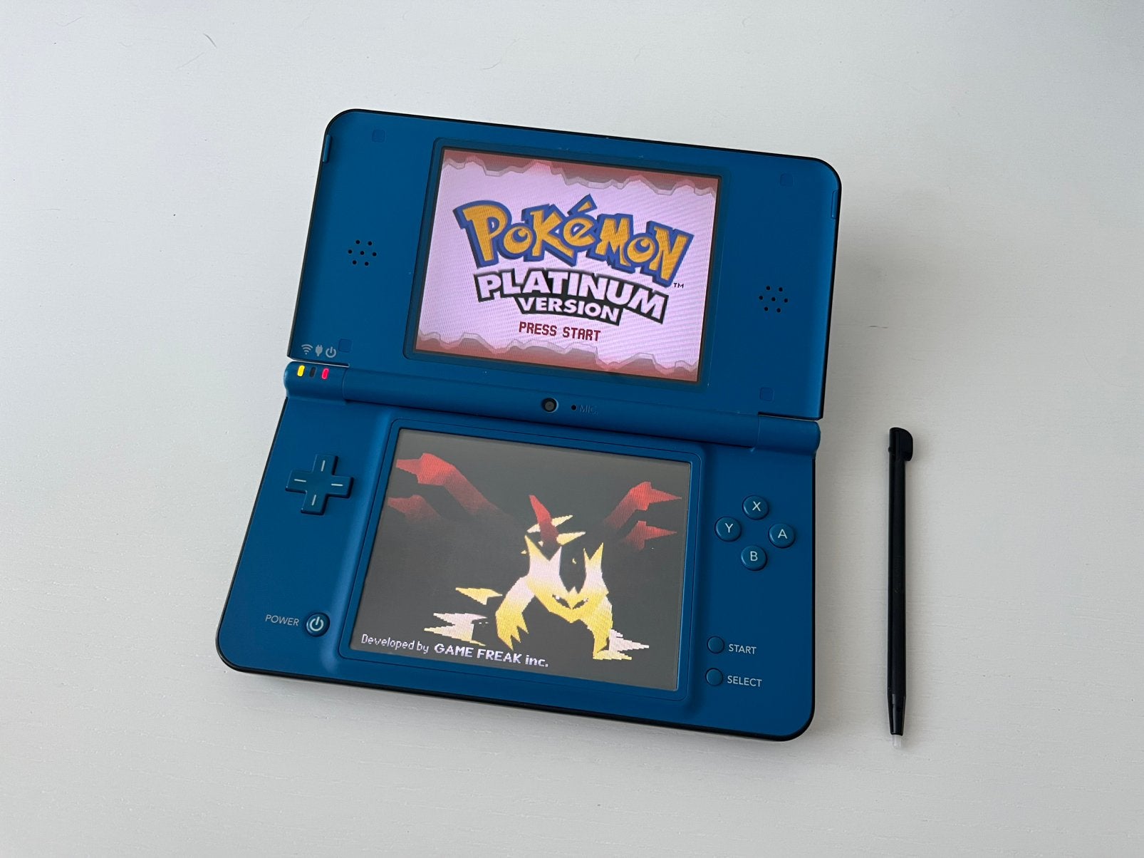 DSi XL met Pokémon, Dsi XL, Met games, Blauw, Ophalen of Verzenden