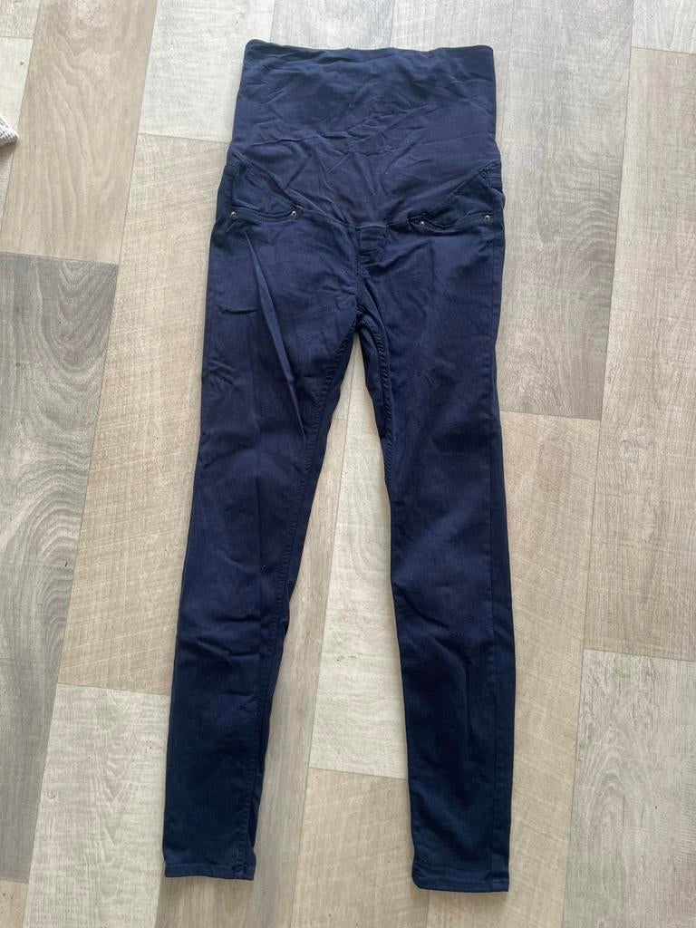 Zwangerschapsbroek M, Ophalen of Verzenden, Zo goed als nieuw, Blauw