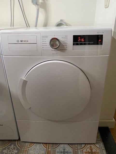 Bosch wasdroger Exclusiv serie 4, Ophalen, 6 tot 8 kg, Gebruikt, Luchtafvoer