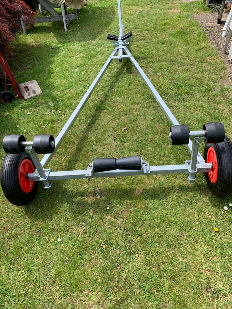 Zware Strandtrailer voor Rubberboot - Compact en Draagbaar, Watersport en Boten, Ophalen of Verzenden, Gebruikt, Overige typen